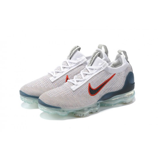 DC9454-100 Kvinnor/Män Air VaporMax 2021 Flyknit Blå Röd Skor