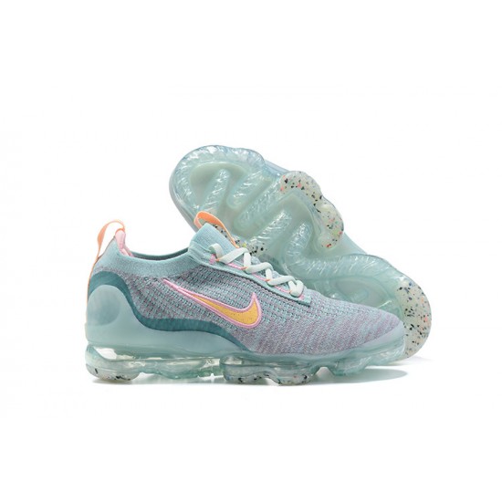 DH4088-300 Kvinnor/Män Air VaporMax 2021 Flyknit Grön Rosa Skor