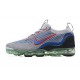 DX3368-700 Kvinnor/Män Air VaporMax 2021 Flyknit Grå Blå Skor