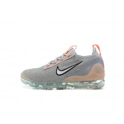 DH4084-002 Kvinnor/Män Air VaporMax 2021 Flyknit Grå Orange Skor 