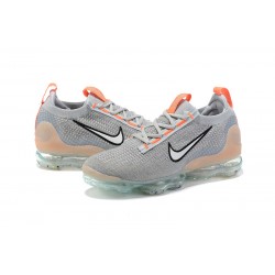 DH4084-002 Kvinnor/Män Air VaporMax 2021 Flyknit Grå Orange Skor 