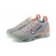 DH4084-002 Kvinnor/Män Air VaporMax 2021 Flyknit Grå Orange Skor