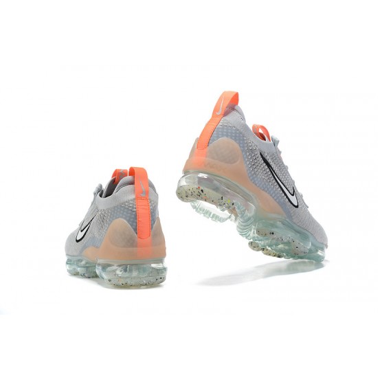 DH4084-002 Kvinnor/Män Air VaporMax 2021 Flyknit Grå Orange Skor