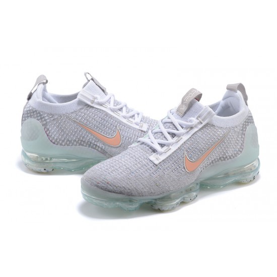 DH4090-002 Kvinnor/Män Air VaporMax 2021 Flyknit Grå Orange Skor