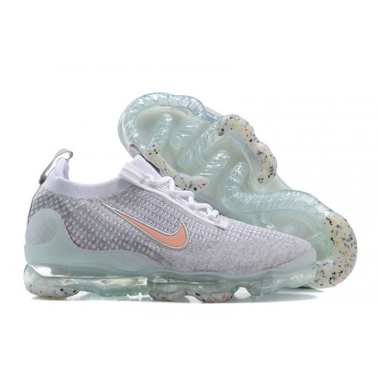 DH4090-002 Kvinnor/Män Air VaporMax 2021 Flyknit Grå Orange Skor