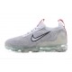 DB1550-003 Kvinnor/Män Air VaporMax 2021 Flyknit Grå Röd Skor