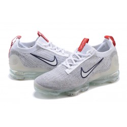 DB1550-003 Kvinnor/Män Air VaporMax 2021 Flyknit Grå Röd Skor