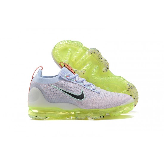 DC4112-003 Kvinnor/Män Air VaporMax 2021 Flyknit Grå Gul Skor