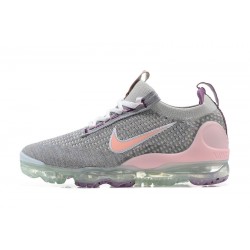 Kvinnor/Män Air VaporMax 2021 Flyknit Grå and Rosa Skor