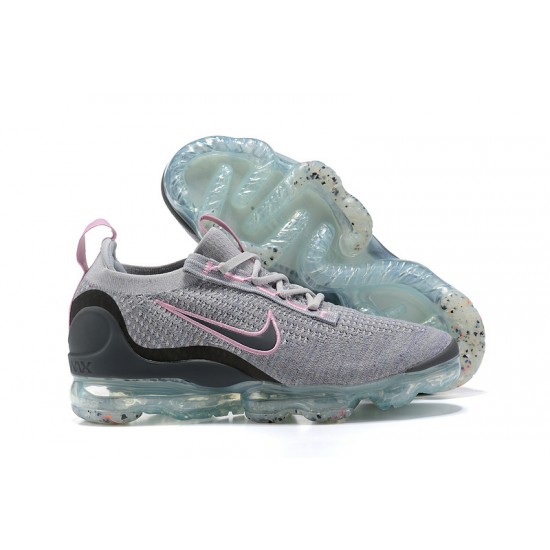 DB1550-004 Kvinnor/Män Air VaporMax 2021 Flyknit Rosa Grå Skor