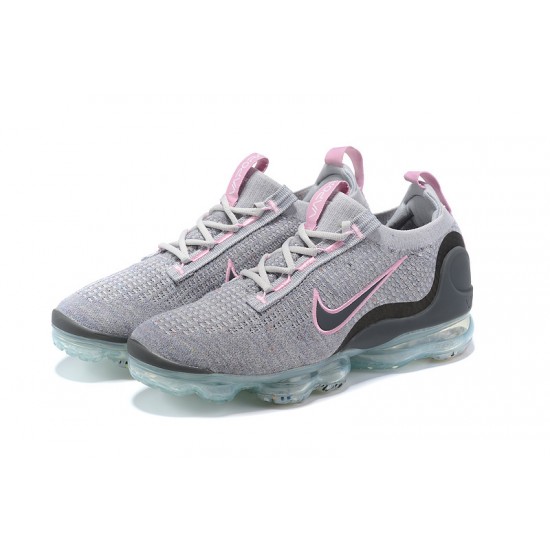 DB1550-004 Kvinnor/Män Air VaporMax 2021 Flyknit Rosa Grå Skor