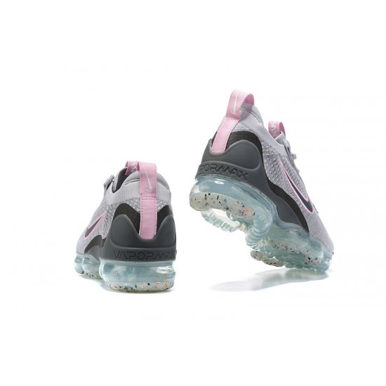 DB1550-004 Kvinnor/Män Air VaporMax 2021 Flyknit Rosa Grå Skor