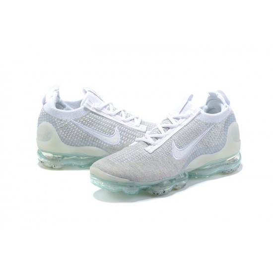 DC4112-100 Kvinnor/Män Air VaporMax 2021 Flyknit Vit Skor