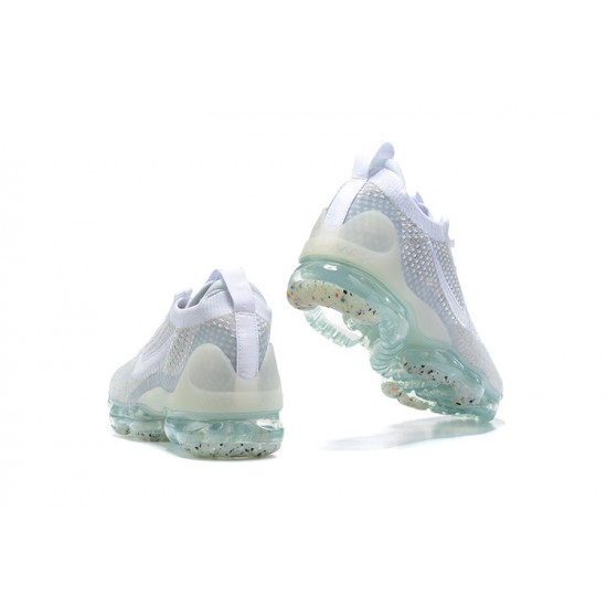 DC4112-100 Kvinnor/Män Air VaporMax 2021 Flyknit Vit Skor