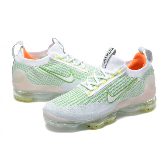 FD0871-100 Kvinnor/Män Air VaporMax 2021 Flyknit Vit Grön Skor