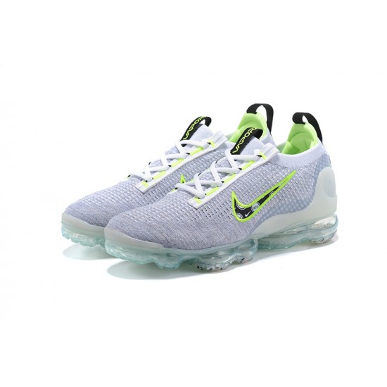 DB1550-005 Kvinnor/Män Air VaporMax 2021 Flyknit Vit Grå Skor