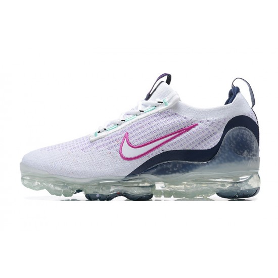 DB1550-105 Kvinnor/Män Air VaporMax 2021 Flyknit Vit Rosa Skor