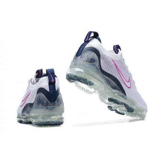 DB1550-105 Kvinnor/Män Air VaporMax 2021 Flyknit Vit Rosa Skor