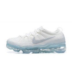 DV1678-002 Air VaporMax 2023 Flyknit Pure Kvinnor/Män Platinum Vit Blå Skor 