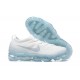 DV1678-002 Air VaporMax 2023 Flyknit Pure Kvinnor/Män Platinum Vit Blå Skor