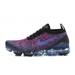 AJ6900-009 Kvinnor/Män Air VaporMax Flyknit 3 Svart Lila Skor 