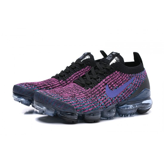 AJ6900-009 Kvinnor/Män Air VaporMax Flyknit 3 Svart Lila Skor