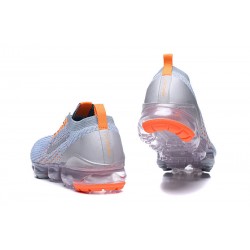 AJ6900-003 Kvinnor/Män Air VaporMax Flyknit 3 Grå Orange Skor 