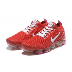 CU4756-600 Kvinnor/Män Air VaporMax Flyknit 3 Röd Vit Skor 