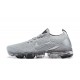 AJ6900-101 Kvinnor/Män Air VaporMax Flyknit 3 Silver Grå Skor