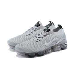 AJ6900-101 Kvinnor/Män Air VaporMax Flyknit 3 Silver Grå Skor 