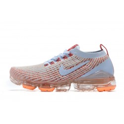 AJ6910-400 Kvinnor/Män Air VaporMax Flyknit 3 Vit Orange Skor