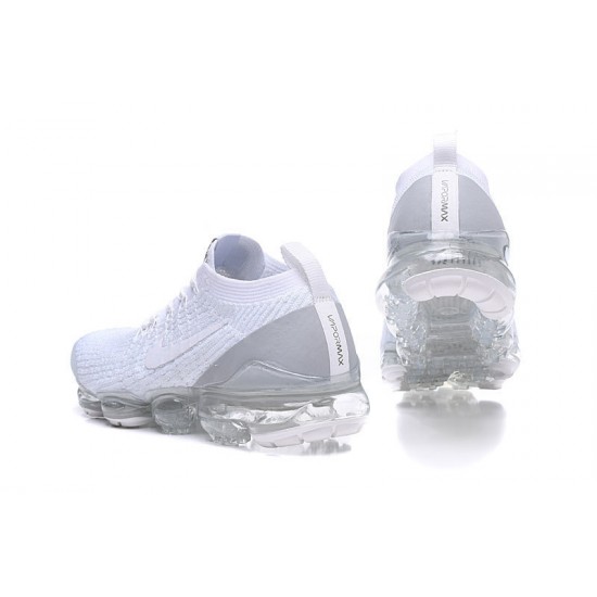 AJ6900-100 Kvinnor/Män Air VaporMax Flyknit 3 Vit Skor