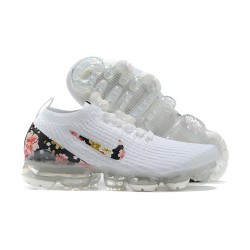 AJ6910-400 Kvinnor/Män Air VaporMax Flyknit 3 Vit Skor 