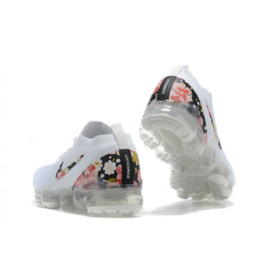 AJ6910-400 Kvinnor/Män Air VaporMax Flyknit 3 Vit Skor