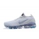 CW5643-100 Kvinnor/Män Air VaporMax Flyknit 3 Vit Skor