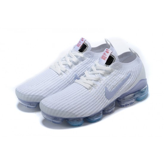 CW5643-100 Kvinnor/Män Air VaporMax Flyknit 3 Vit Skor