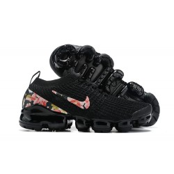 CK0730-188 Kvinnor Air VaporMax Flyknit 3 Svart Skor