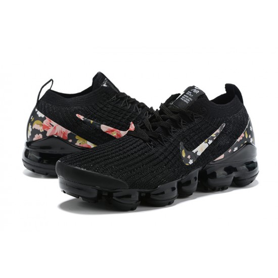 CK0730-188 Kvinnor Air VaporMax Flyknit 3 Svart Skor