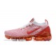 CK0730-188 Kvinnor Air VaporMax Flyknit 3 Rosa Röd Skor