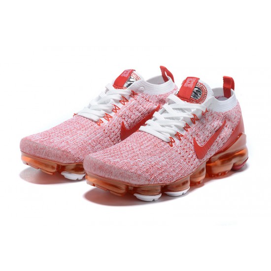 CK0730-188 Kvinnor Air VaporMax Flyknit 3 Rosa Röd Skor