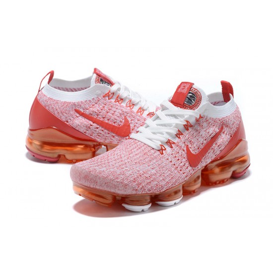 CK0730-188 Kvinnor Air VaporMax Flyknit 3 Rosa Röd Skor