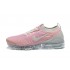 AJ6910-008 Kvinnor Air VaporMax Flyknit 3 Rosa Vit Skor 