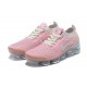 AJ6910-008 Kvinnor Air VaporMax Flyknit 3 Rosa Vit Skor