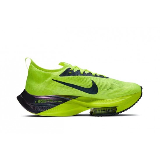 Män Air Zoom Alphafly Next 2 Neongree Svart Skor