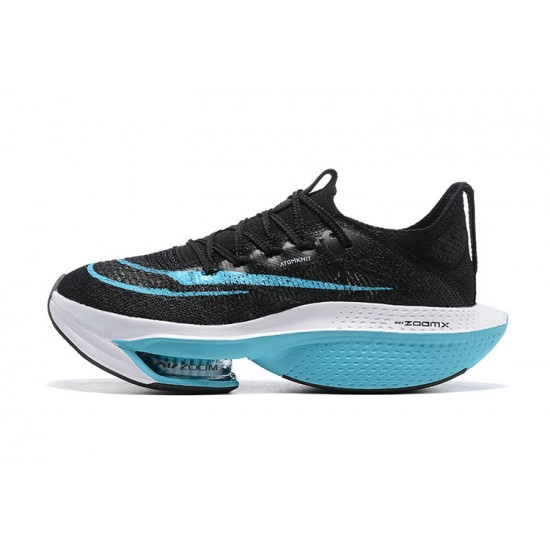 Kvinnor/Män Air Zoom Alphafly Next 2 Svart and Blå Skor