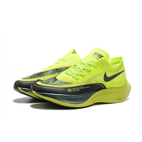 Män ZomX VaporFly NEXT Chartreuse Svart Skor