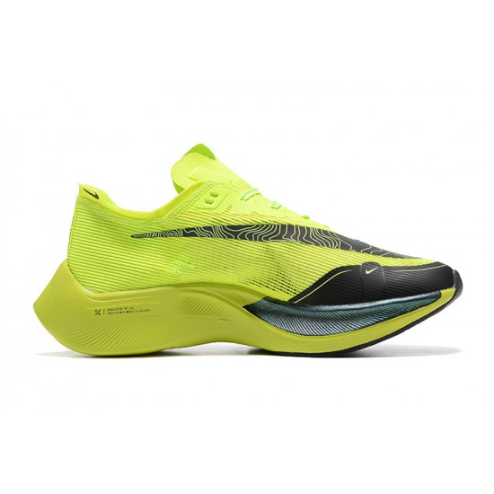 Män ZomX VaporFly NEXT Chartreuse Svart Skor