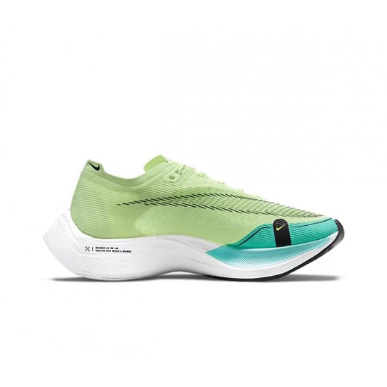 Kvinnor/Män ZomX VaporFly NEXT Grön and Blå Skor