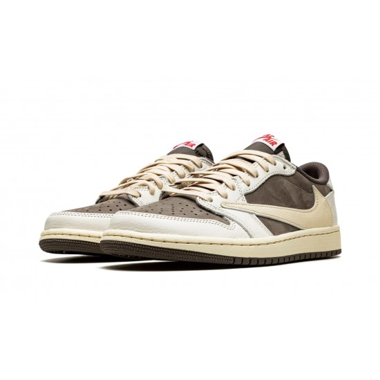 Nike Air Jordan 1 Low Travis Scott - Reverse Mocha Herre DM7866-162 sko